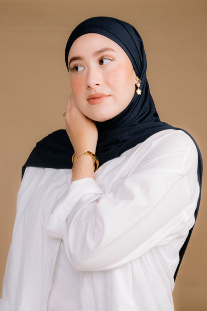 NAVY PREMIUM JERSY HIJAB