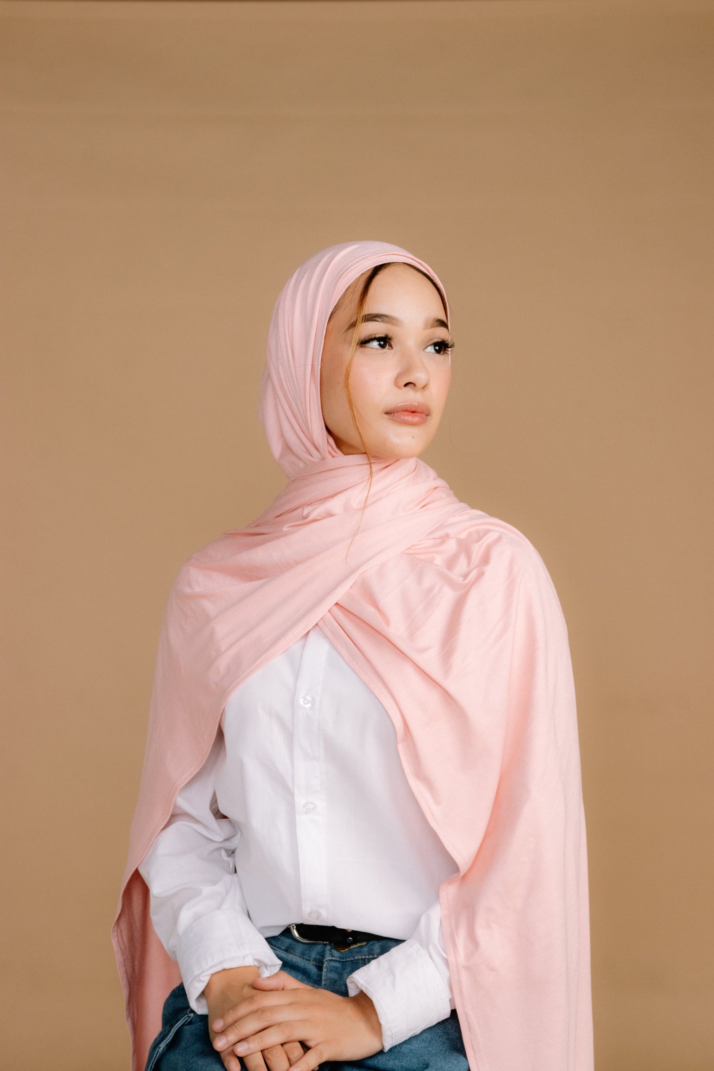 SALMON PREMIUM JERSY HIJAB