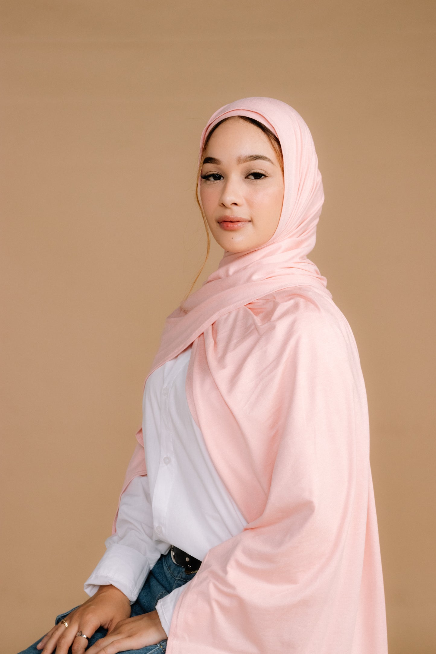 SALMON PREMIUM JERSY HIJAB