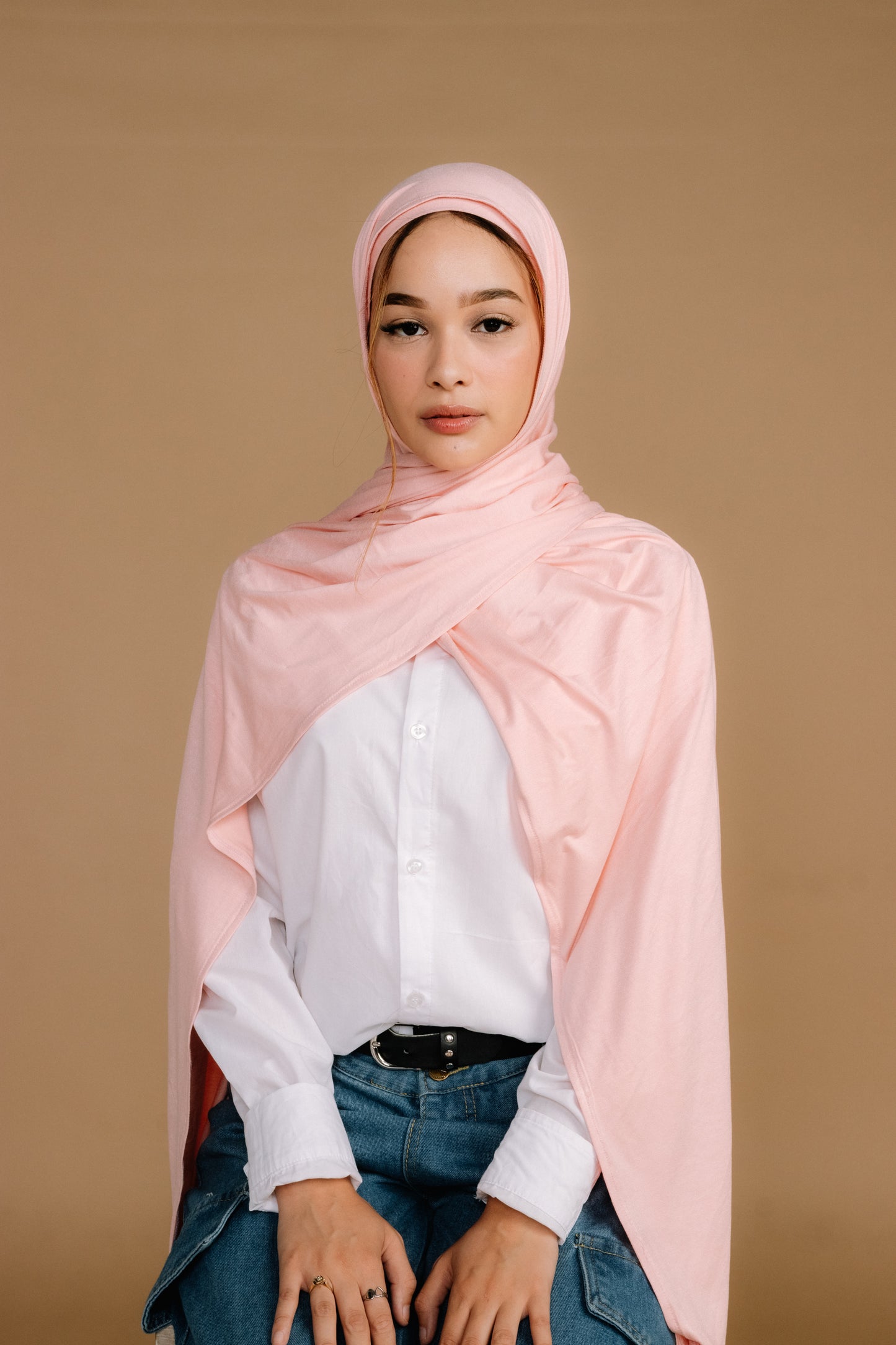 SALMON PREMIUM JERSY HIJAB