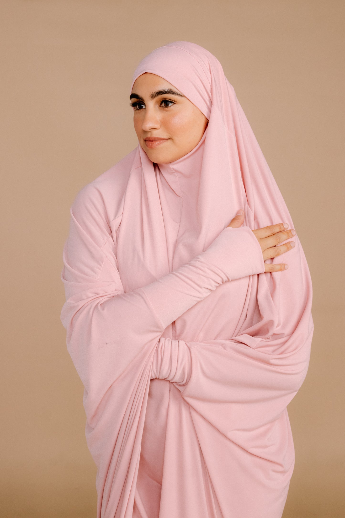 TIE BACK BURKHA - SALMON