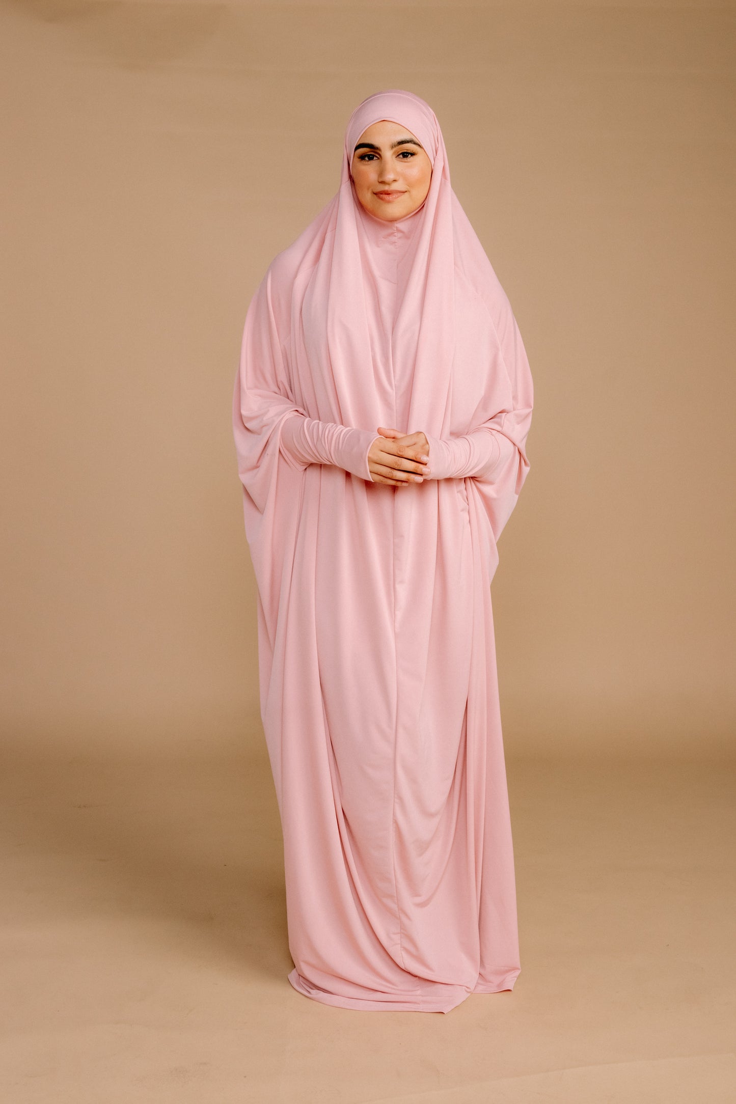 TIE BACK BURKHA - SALMON