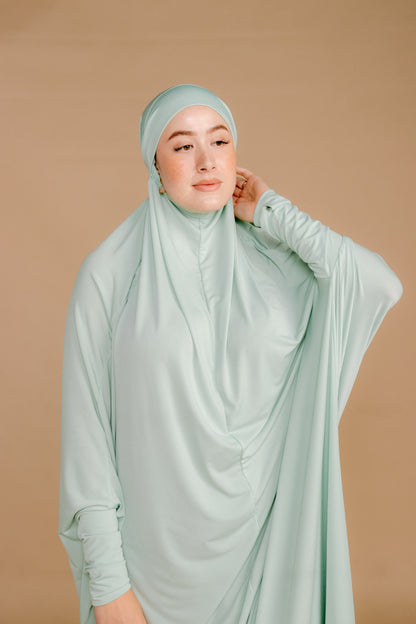 TIE BACK BURKHA - SAGE