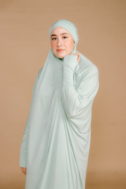 TIE BACK BURKHA - SAGE