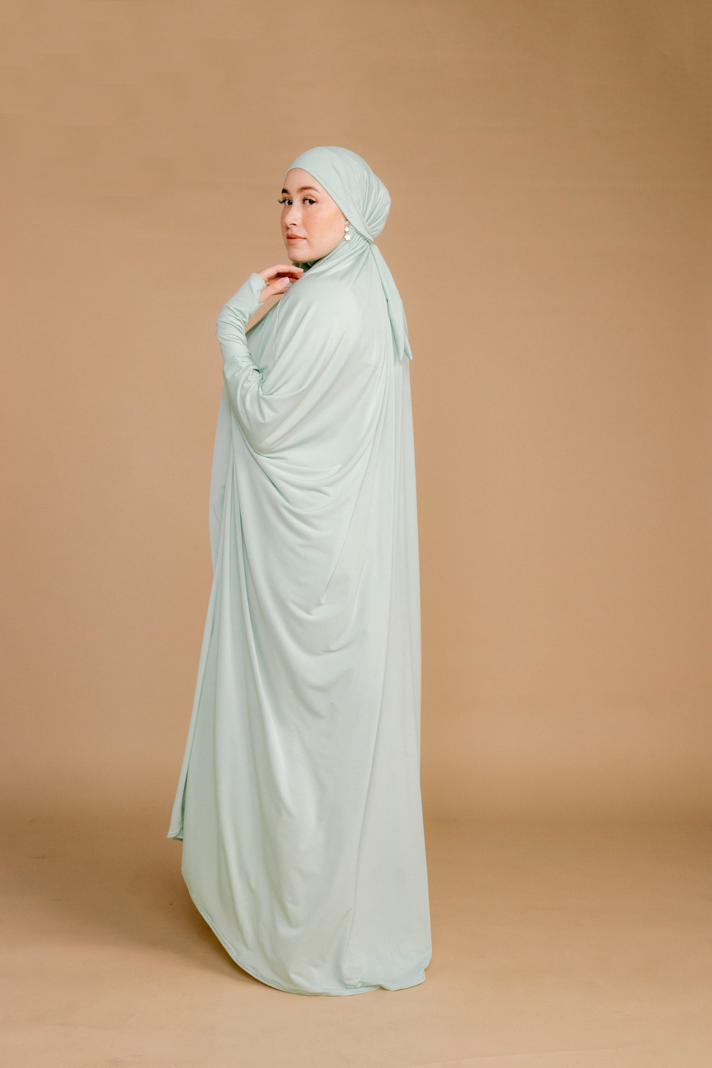 TIE BACK BURKHA - SAGE