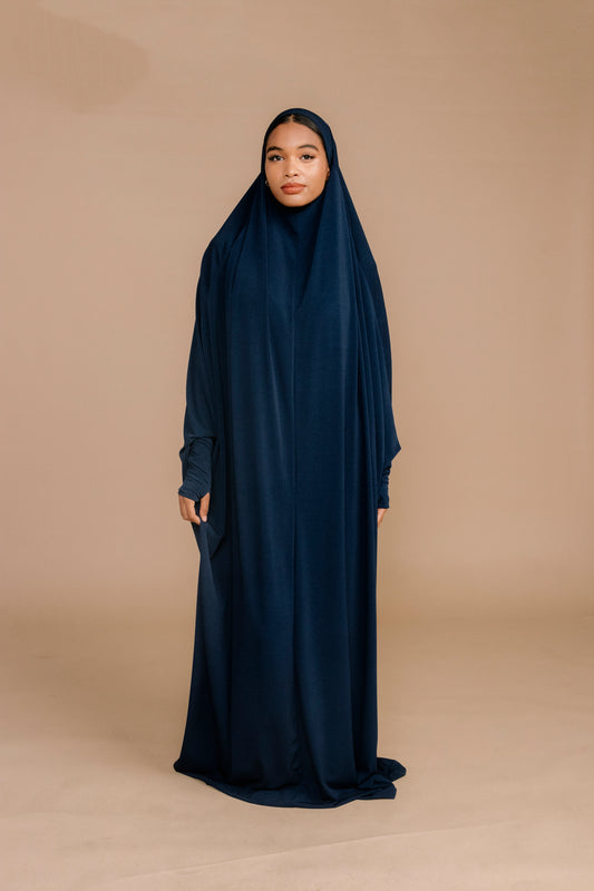 TIE BACK BURKHA -  NAVY