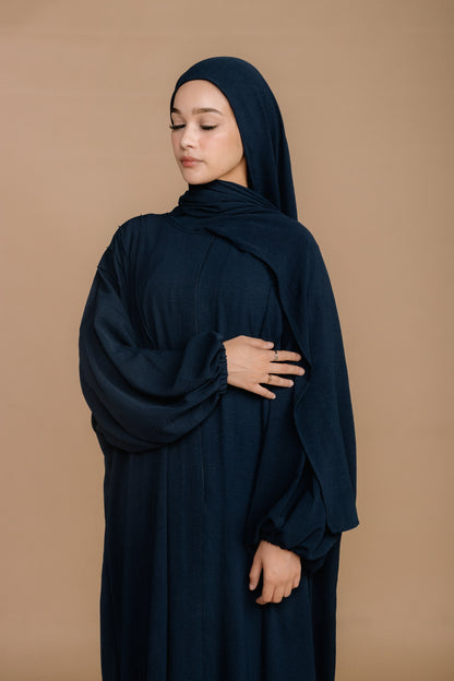 SCARF ABAYA - NAVY