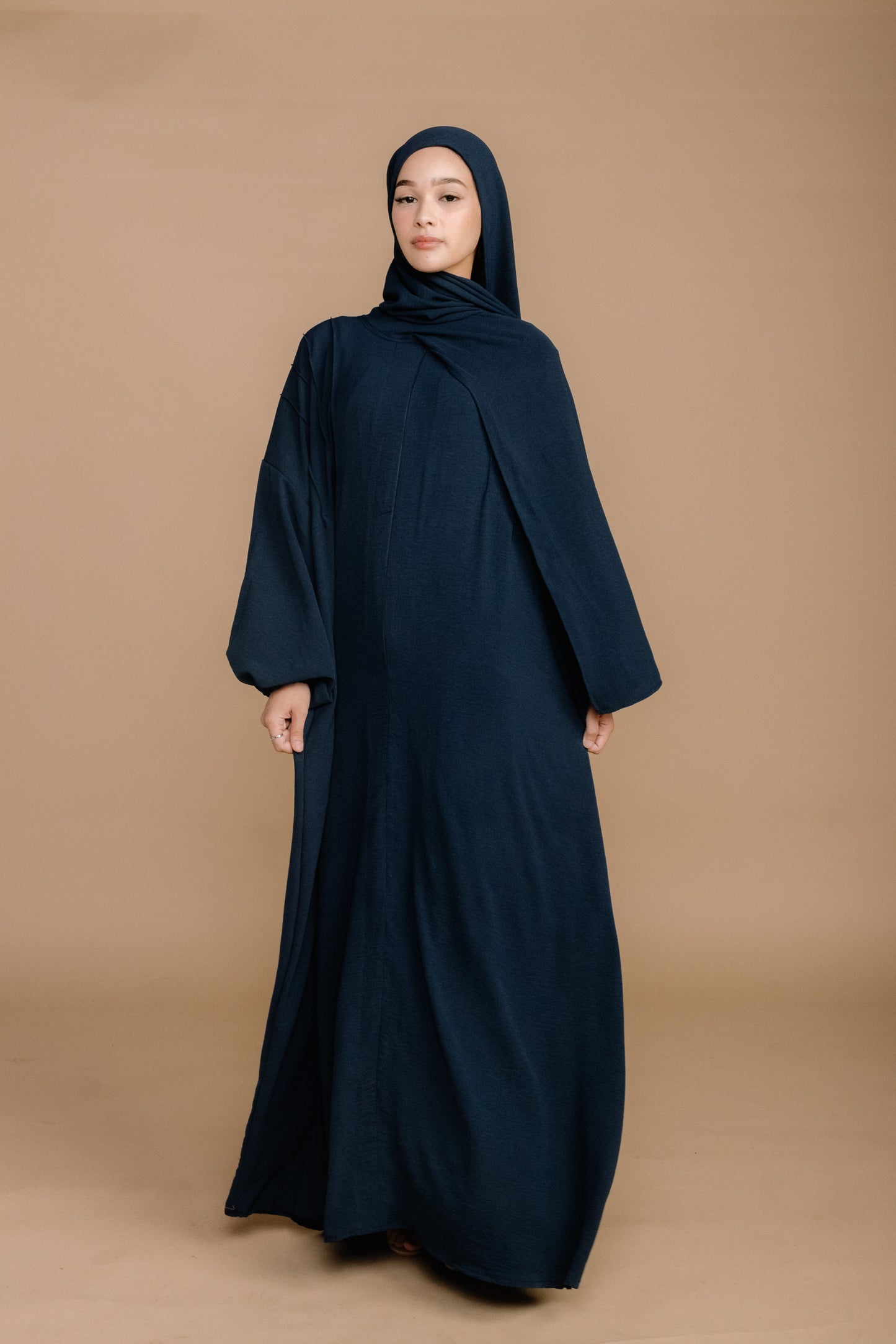 SCARF ABAYA - NAVY