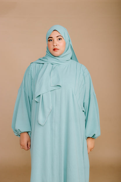 SCARF ABAYA - DUCK EGG