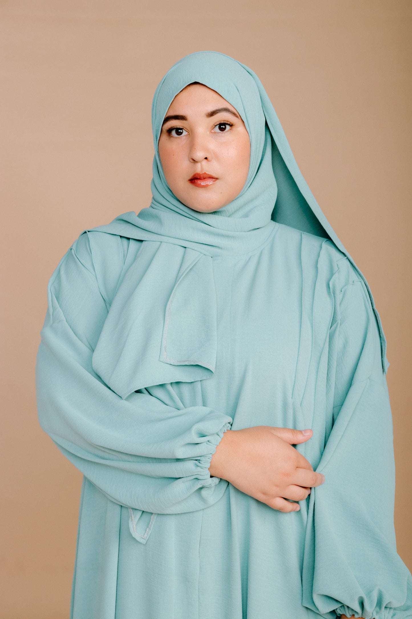 SCARF ABAYA - DUCK EGG