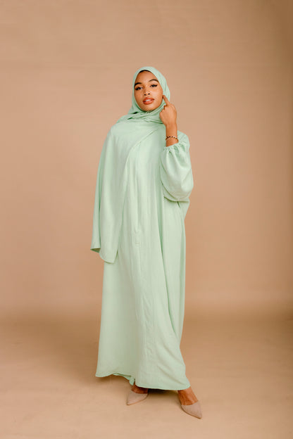 SCARF ABAYA - SAGE