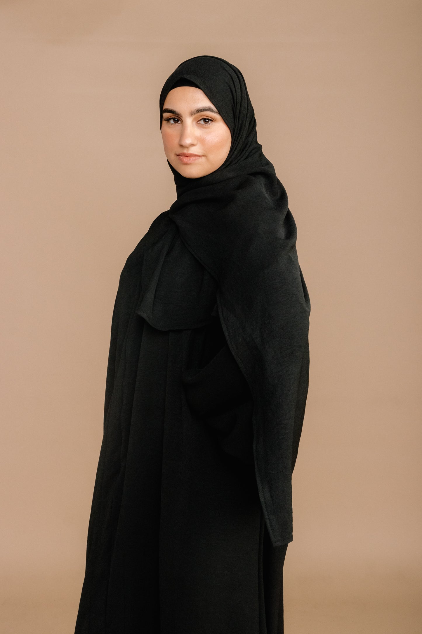 SCARF ABAYA - BLACK