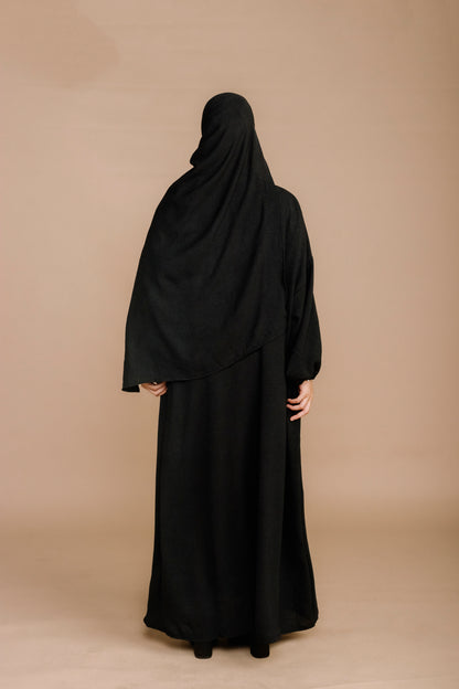 SCARF ABAYA - BLACK